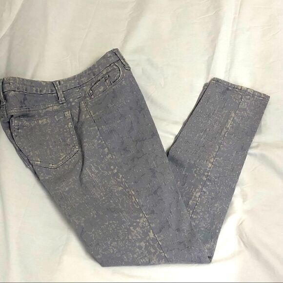 MARCHESA VOYAGE FLOCKED JACQUARD JEANS - Picture 3 of 11